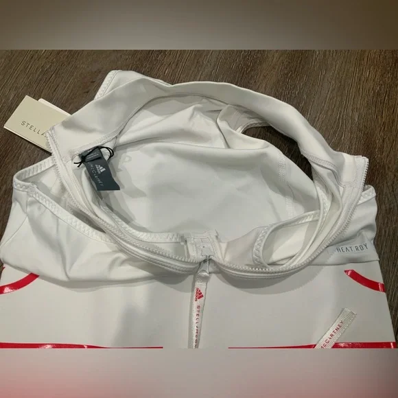 Adidas Stella McCartney Women's White Running Crop Top GU9459 Sz M - Picture 9 of 9
